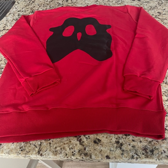 New with Tags. Mens Burberry Red Crewneck Pullover Size 2XL. - Picture 8 of 11